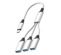 USB C a 3 porte USB 2.0 Hub adattatori cavo intrecciato trasferimento dati per telefono tablet laptop ricarica più dispositivi