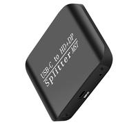 USB C A HDTV Displayport Switcher 4K 60HZ Switcher Doppio Monitor Distributore Display Grande Per PC Laptop Presentazione USB C A Hdtv Displayport