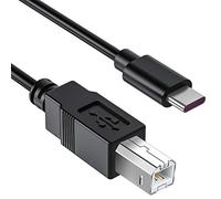 USB C a USB B Midi Cavo 1m Nero, Interfaccia di Tipo C a USB Midi Compatibile con Samsung, Huawei laptop, MacBook per Collegare con Midi Controller, Tastiera Media, Interfaccia Audio e Altro Ancora