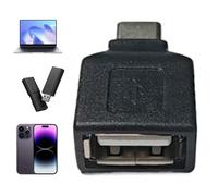 USB C Adapter - PVC, Compact Smartphone Adapter Data And Power Support | Portable Converter Multi-Device Connectivity, USBType-C To USB 2.0 Adapters For Laptops, PC, Phones, Tablet, Flash Drives