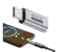 USB C Adapter, Type C Converter Plug, Charging Adapter, Fast Data Transfer Support, Durable Compact Design, 1 Piece Portable, for Charging Laptop Phone Computer Car Monitor