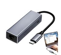 Usb C Adapter, Usb C Multiport, Docking Station Black for Data Transfer, Usb Ports for Computer, Usb C Hub with Pd 100w, Multiport Adapter Usb Data Ports for Hard Drive, Keyboard