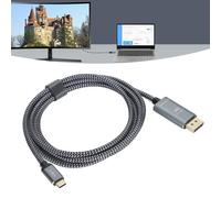 USB-C-auf-DisplayPort-8K-60Hz-Kabel, 2 m, bidirektional, Plug-&-Play-Adapter