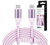 USB-C-auf-USB-C-Kabel 100 W 1 m Silikon-Rosa Kruger&Matz Basic