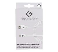 USB-C Cable covered in White soft silicon by FLOATING GRIP (0,5M) (Electronic Games)