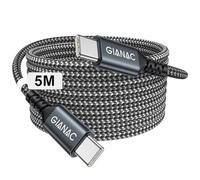 USB C Cable USB C Long 5M [60W] PD Fast Charging for iPhone 17/16/15 Plus Pro Max,Samsung Galaxy S24 S23 S22 S21 Huawei P50 P40 iPad Air iPad Pro 2021 iPad Mini 6 MacBook Pro