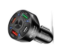 USB C Caricabatteria Auto Rapido Carica 4 Porte 38W Veloce Adattatore
