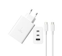 USB C Charger, 65 W 3 porte presa USBC caricatore rapido iPhone, Multi Settore PD+QC 3.1A Type C Adattatore per iPhone 16 15 14 13 12 11 Pro Max X XS XR 8 7 6S Plus Mini SE, iPad,Samsung Galaxy