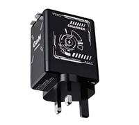 USB C Charger Block | Double-Port Fast Charger Adapter | Retractable Multiple Outlet for Laptop Devices Phone Computer Travel Home Car