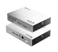 USB C Dock 8K Display, Yottamaster 15 in 1 40Gbps USB-C Docking Station per Laptop, DisplayPort, 60W Laptop Charging, S/PDIF, Audio, 6 USB, Gigabit Ethernet, SD/TF-Silver