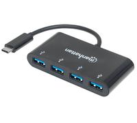 Usb-C Dock/Hub 4-Port- 4X Usb-A Usb 3.0 Bus Power Black NUOVO