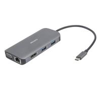USB-C dockingstation 3x USB-A, SD/micr - Nouvo