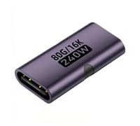 USB C Female to Female 240W Converter Charging Adapter | Bidirectional Connector, Compact Coupler | Home Conference Travel Desktop Computer Laptop Workplace Presentation