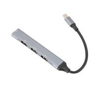 USB C HUB 4 porta ad alta velocità 5 Gbps Lega in alluminio USB C a USB 3.0 e USB 2.0 Splitter per Pro XPS PC Gray
