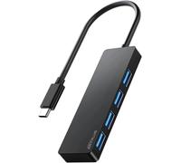 USB C Hub, 4 Ports USB 3.0 Hub Splitter with 5Gbps Data Transfer, USB C Splitter