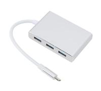 USB C Hub 5 in 1 Tipo C a USB Adattatore Multi Port Adapter con interfaccia multimediale HD VGA USB 3.0 per il computer portatile Silver