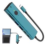 USB C Hub, 7 Ports USB 3.0 Docking Station, 4K Output Portable Splitter With Sleep Screen Function, 5Gbps Data Transfer For Laptop, Desktop, PC, Workstation, 4.72x1.3x0.59 In