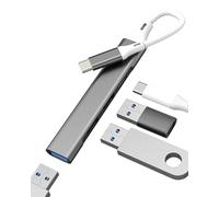 USB C Hub Docking Station Adattatore USB Tipo C MacBook Adattatore OTG 3.0 Porta Cavo Splitter per iPhone 17 16 Pro Max per Apple per iPad Compatibile con Samsung Laptop Multiport Ricarica Dati
