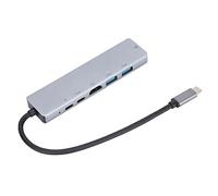 USB C Hub, USB C 6 in 1 con Display 4K Ricarica Veloce Adattatore Multiports USB 3.0 Adatto Per Laptop, Flash Drive, Keyborad, Mouse