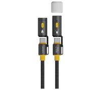 USB-C-Kabel 4smarts Explorer 3-in-1 240W 1,5m schwarz