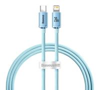 USB-C-Kabel zu iPhone Baseus Crystal Shine, 20W, 1,2 m, blau