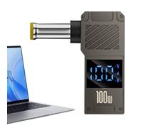 USB C Laptop Charging Adapter - Type C DC Barrel Converter, PD Power Display | 100W Fast Charging Adapter Digital Display Voltage Monitoring System Compact Portable Power Conversion Device Laptop Batt