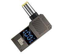 USB C Laptop Charging Adapter - Type C DC Barrel Converter, PD Power Display | 100W Fast Charging Adapter Digital Display Voltage Monitoring System Compact Portable Power Conversion Device Laptop Batt