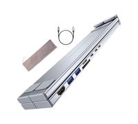 USB C Laptop Docking Station - Alluminio 28.5x7.5x2.5cm 8 in 1 Hub | USB C Laptop Docking Station | Supporto Portatile Ergonomico con Porte 5Gbps 4K PD100W | Scrivania Ufficio Casa Viaggio