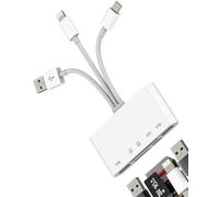 USB C Lightning USB a OTG TF SD Charger Adapter Micro Card Reader per Apple iPhone 15 14 per iPad Compatibile per Samsung Dongle Cable Camera Memory Mouse Cord Converter Splitter Accessori di ricarica