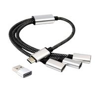 USB C maschio portatile a 2/3 USB C femmina Splitter USB Y Splitter cavo di tipo C Hub per dispositivi di tipo C maniglia da gioco