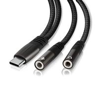 USB C Microphone Adapter, USB C to 3.5mm Combo 3.5mm Hi Fi Audio & Mic Jack Splitter Compatible with iPhone 16 15 Pro Max/15 Pro/15 Plus,iPad Pro/Air, MacBook, Pixel 9 8 7, Galaxy S24 23 S22