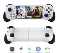 USB C Mobile Gaming Controller for iPhone 15/iPhone 16 Series & Android, PS Remote Player Gamepad for PS5/PS4/Xbox/PC,Cloud Gaming Joystick,Hall Joysticks/Hall Trigger, COD,PUBG,Genshin Impact (White)