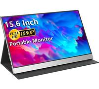 USB-C Monitor Portatile - 15.6 Pollici FHD HDR FreeSync USB-C Computer Display con Dual Tipo-C Mini HDMI per Computer Portatile PC Handy Mac Surface PS5 con Copertura VESA Montaggio (Ricondizionato)