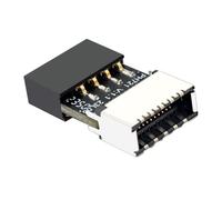 USB C Motherboard Adapter | 9-Pin USB 2.0 Male To Type-è Female Connector | Internal Header Type-C Port Extension For Desktop PC Case,Motherboard USB-Adapter