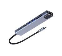 Usb C Multiport Adapter, 8 in 1 Docking Station, Highspeed Data Transfer, 4k Video Output Adapter, Laptop Usb C Hub, Multiport Usb C Adapter, 5gbps Data Transfer Hub, Usb C Hub for Laptop