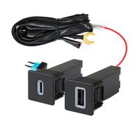 USB C PD QC3.0 Fast Charger Socket Power Outlet Fit For Isuzu D-Max 2019-2023