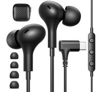 USB C per Samsung Galaxy S25 S25+ A56 A3 A17 iPhone 17 Air 16 USB C con microfono Cuffie stereo HiFi Cuffie per aereo Tipo C In-Ear con filo per Google Pixel 10 9 Tablet