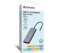 Verbatim CMH-14 USB tipo-C 5000 Mbit/s Argento