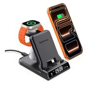 USB-C Stazione di Ricarica Rapida per iPhone Air/17 Pro Max/17 Pro/17/16/15, Caricatore 3 in 1 per Apple Watch 11/Ultra 3/10/Ultra 2/9/8/7/6/5/4/Ultra/SE 3, SwanScout 701AC