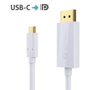 Usb-C Su Displayport Cavo - Vecchio Mode - 4K60 - USB 3.1 - 1,50m - Bianco