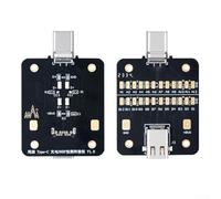 Usb-c Tail Test Board per telefono cellulare e tablet rilevamento guasti, tester porta di ricarica di tipo c con controllo di linea Cc1 Cc2, non richiede smontaggio, nero (nero)