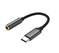 USB C to 3.5mm Adapter, Type C to Aux Adapter, Headphone Jack Converter | Portable Audio Adapter Cable, Plug and Play Flexible 3.5mm Connector for Smartphones, Tablets, Wired Headphones & Audio