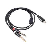 USB C To Dual 6.35Mm Audio Stereo Cable Type C To Dual 6.35Mm Audio Cord for Smartphone Multimedia