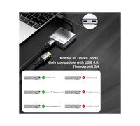 USB C to Dual -Compatible Adapter 4K@60hz USB C Hub Dual Monitor Extend Display for Air/Pro, Laptops