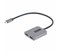 StarTechcom Adattatore USB-C HDMI - USB C HUB MST a Doppio HDMI 4K 60Hz - Convertitore USB Type-C a Multi Monitor HDMI per Not
