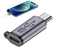USB C to Mini USB Adapter, alluminio lega Fast Charging Data Converter | 480 Mbps Data Transfer, Plug and Play Design, Supporti Fast Charging, Compact Adapter for Mini USB Devices