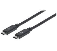 Usb-C To Usb-C M/M 1M- 5A 10Gbps Black Polybag NUOVO