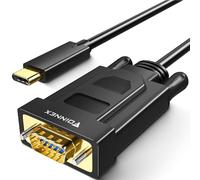 USB C to VGA Cable, 1080P@60Hz, Thunderbolt 3 for iMac, MacBook Pro/Air, Surface Book 2, Samsung Galaxy S9/S8, Chromebook, Pixelbook, 1M/3.3FT