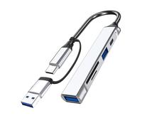 USB C+USB Hub 5 Porte USB Splitter Multiport Esteso Cavo Dati Scheda di Memoria Adattatore Per PC Tastiere Laptop
