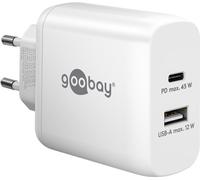 USB-Câ¢ PD Dual Fast Charger (45 W) white - plug adapter with 1x USB-Câ¢ PD port (Power Deliver